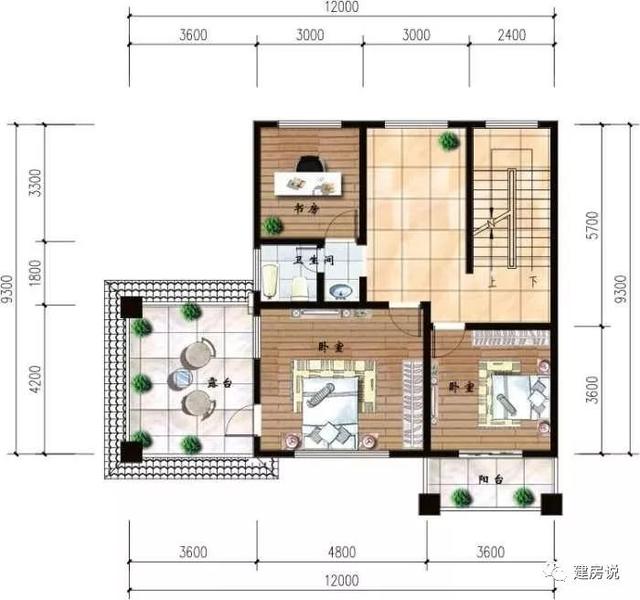 12x9米農(nóng)村三層別墅（附設(shè)計(jì)圖+效果圖），外觀美極了