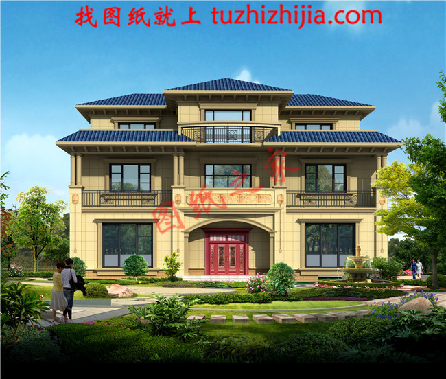 2018最受歡迎的三層農(nóng)村小別墅設(shè)計圖紙，占地155平方米，外觀大氣磅礴