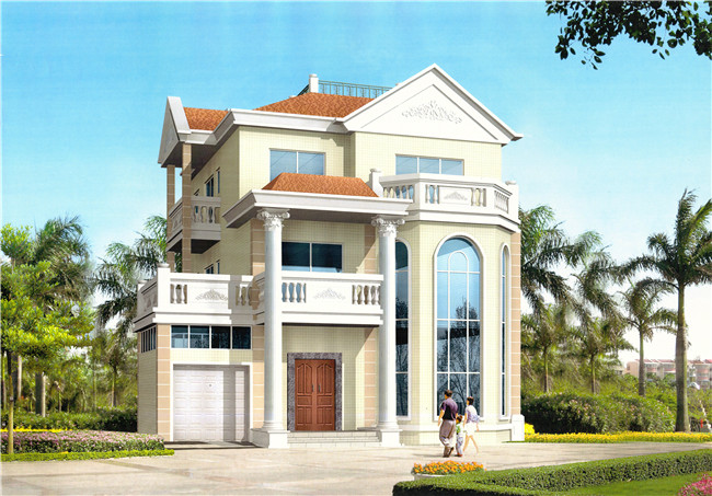 實(shí)拍農(nóng)村三層經(jīng)典別墅實(shí)景圖，美極了