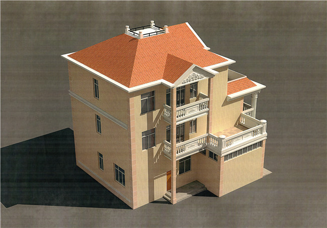 實(shí)拍農(nóng)村三層經(jīng)典別墅實(shí)景圖，美極了