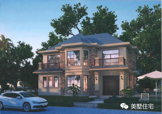 25萬搞定的2層現(xiàn)代小別墅方案，附建好的實(shí)景圖