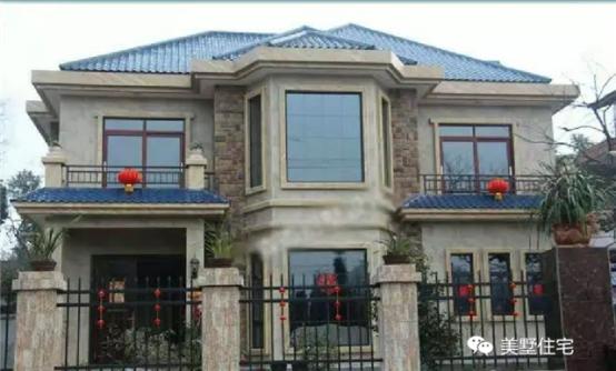 25萬搞定的2層現(xiàn)代小別墅方案，附建好的實(shí)景圖