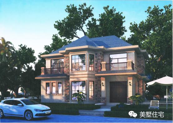 25萬搞定的2層現(xiàn)代小別墅方案，附建好的實(shí)景圖