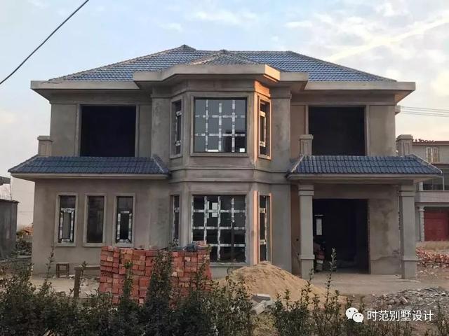 12*11米農(nóng)村別墅戶型圖，附建好的實拍圖+全套圖紙