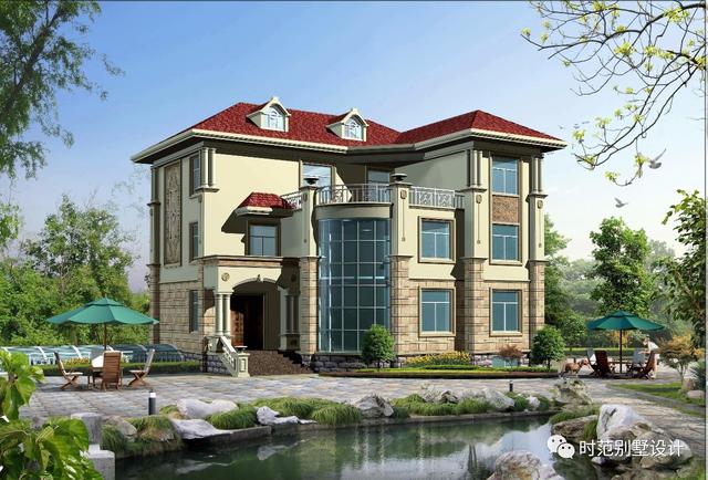 帶地下室歐式三層別墅方案圖，大氣，上檔次