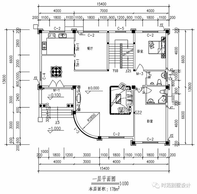 帶地下室歐式三層別墅方案圖，大氣，上檔次