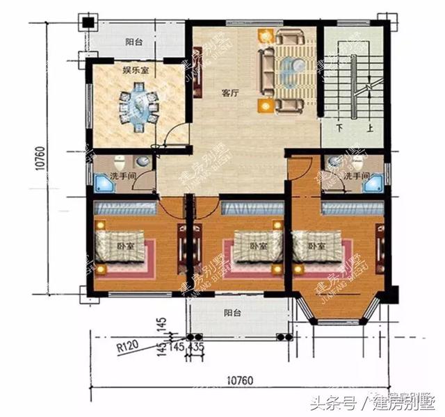 2款造價40萬的三層別墅設計方案，農(nóng)村建超值