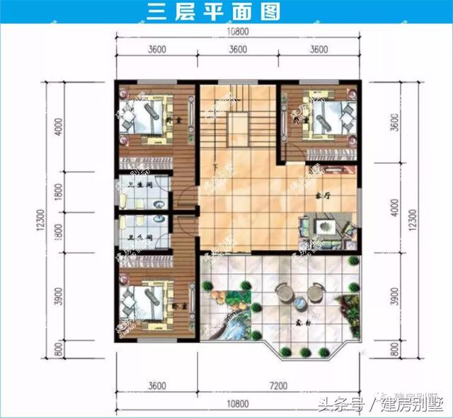 2款造價40萬的三層別墅設計方案，農(nóng)村建超值
