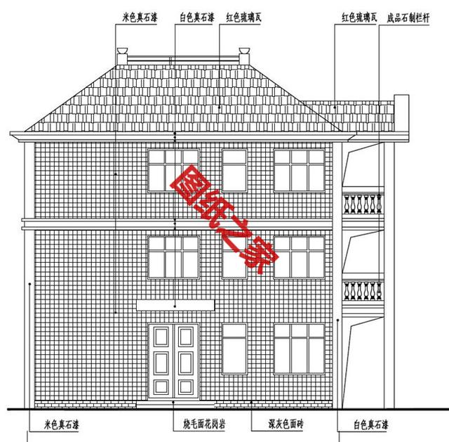 漂亮的農(nóng)村三層別墅圖，表哥家建好說(shuō)對(duì)象來(lái)了一排