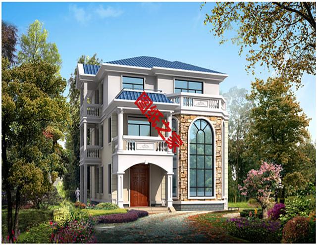 漂亮的農(nóng)村三層別墅圖，表哥家建好說(shuō)對(duì)象來(lái)了一排