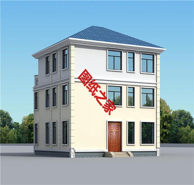 漂亮的農(nóng)村三層別墅圖，表哥家建好說(shuō)對(duì)象來(lái)了一排