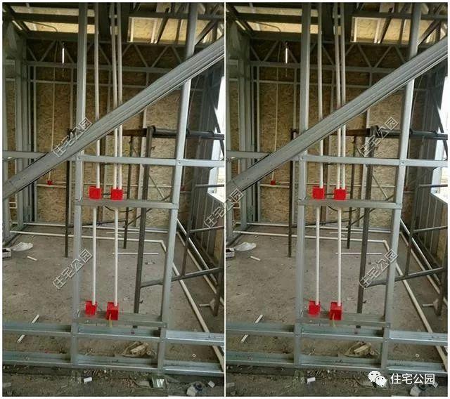 實拍一層輕鋼結構施工過程，附平面戶型圖