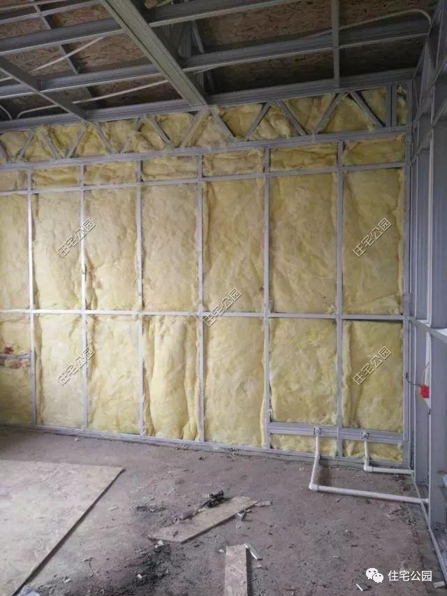 實拍一層輕鋼結構施工過程，附平面戶型圖