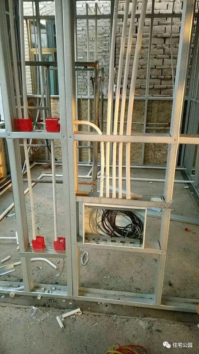 實拍一層輕鋼結構施工過程，附平面戶型圖