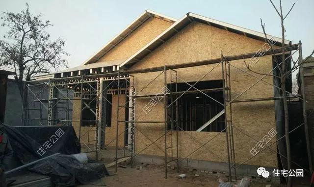 實拍一層輕鋼結構施工過程，附平面戶型圖