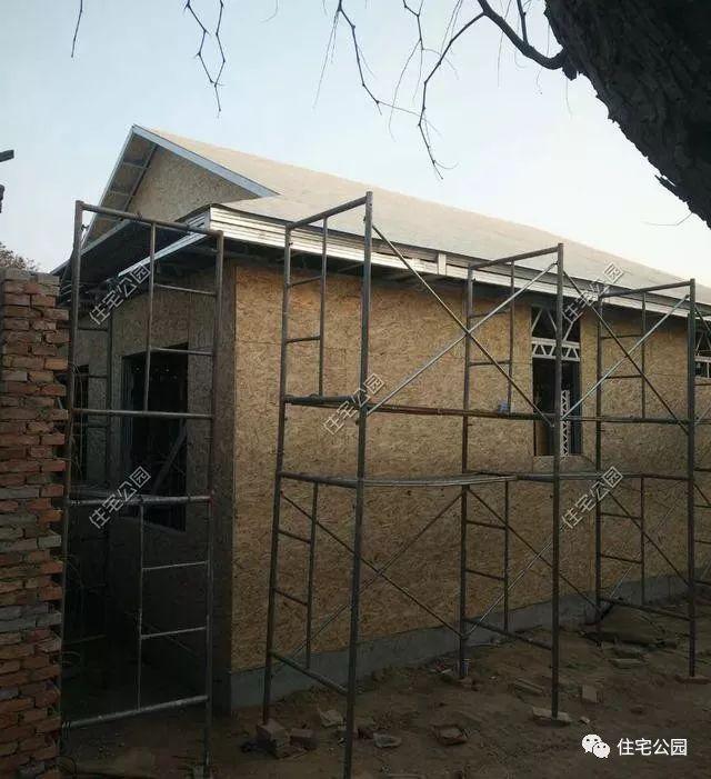 實拍一層輕鋼結構施工過程，附平面戶型圖