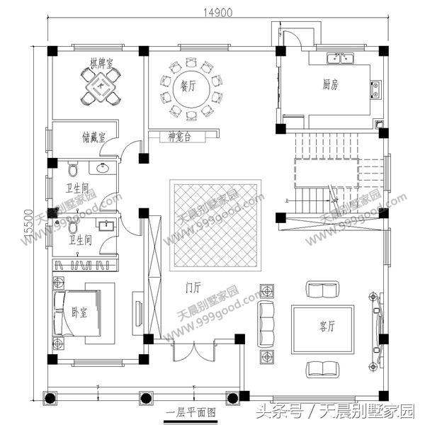 15*15米農(nóng)村自建別墅實(shí)景圖，附設(shè)計(jì)方案