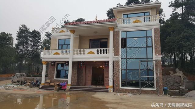 15*15米農(nóng)村自建別墅實(shí)景圖，附設(shè)計(jì)方案