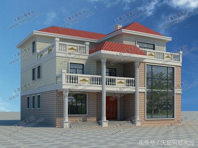 15*15米農(nóng)村自建別墅實(shí)景圖，附設(shè)計(jì)方案