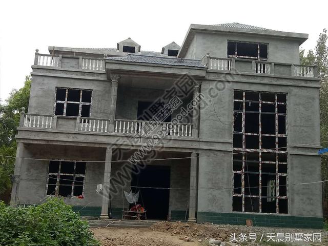 15*15米農(nóng)村自建別墅實(shí)景圖，附設(shè)計(jì)方案