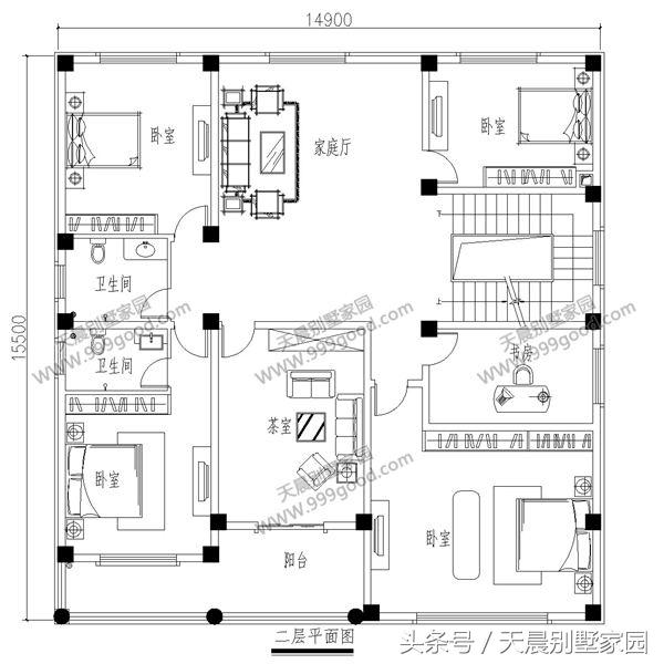 15*15米農(nóng)村自建別墅實(shí)景圖，附設(shè)計(jì)方案