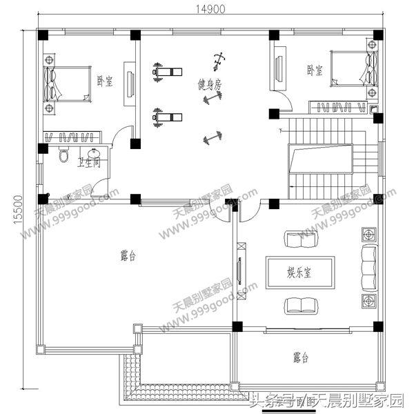 15*15米農(nóng)村自建別墅實(shí)景圖，附設(shè)計(jì)方案
