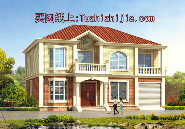 農(nóng)村二層帶閣樓四間別墅設(shè)計(jì)圖，外觀美觀，戶型實(shí)用