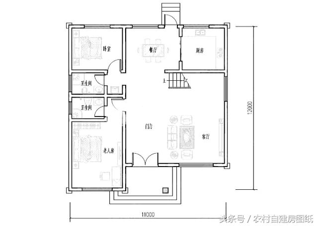 11×12米三層農(nóng)村別墅設(shè)計(jì)方案圖，附3個實(shí)拍案例