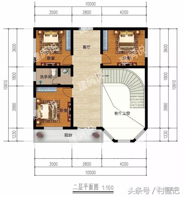 4款人見人愛的二層別墅設(shè)計圖，附方案戶型圖