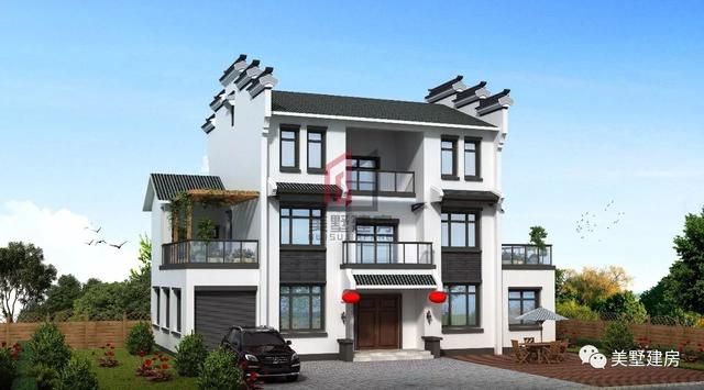 看來看去，還是徽派中式的自建房越看越美