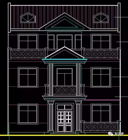 11x10米農(nóng)村三層自建樓房設(shè)計(jì)圖，30萬(wàn)內(nèi)搞定