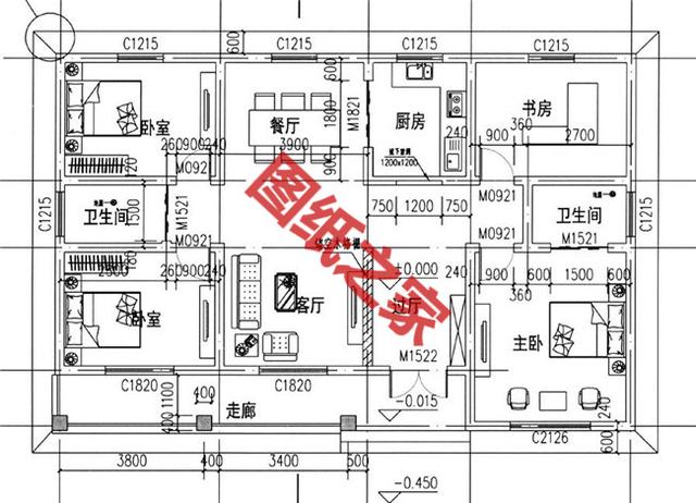 3款一層別墅設(shè)計圖方案，人見人愛