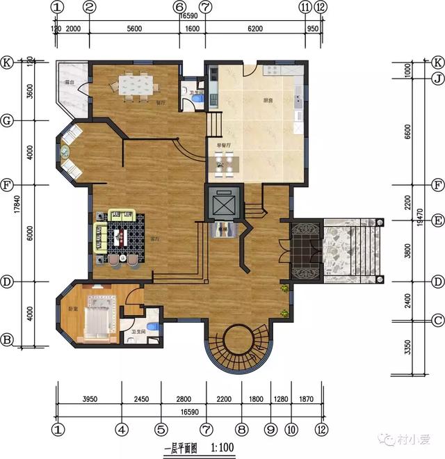 城堡式別墅設(shè)計(jì)方案，帶地下室、泳池，土豪才能建的起