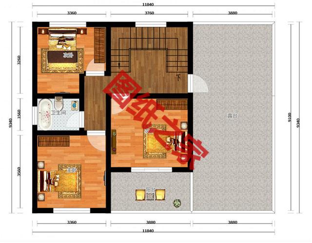 20萬(wàn)農(nóng)村自建二層樓房設(shè)計(jì)圖，看完借錢都想建
