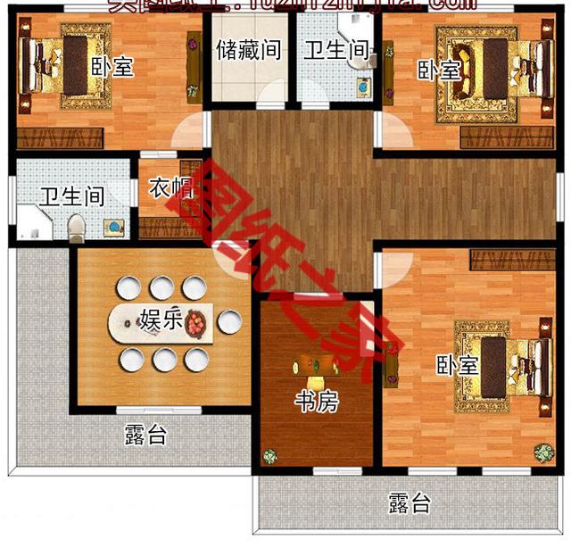 20萬(wàn)農(nóng)村自建二層樓房設(shè)計(jì)圖，看完借錢都想建