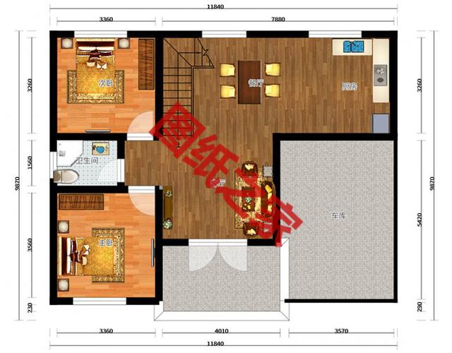 20萬(wàn)農(nóng)村自建二層樓房設(shè)計(jì)圖，看完借錢都想建