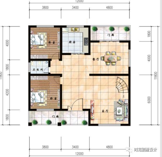 11X12米二層層簡(jiǎn)歐別墅方案，20萬(wàn)搞定主體