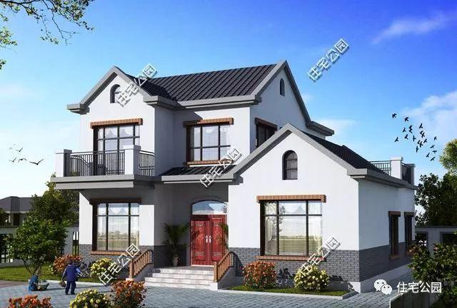 農(nóng)村新中式2層別墅設(shè)計方案，秒殺洋樓洋房