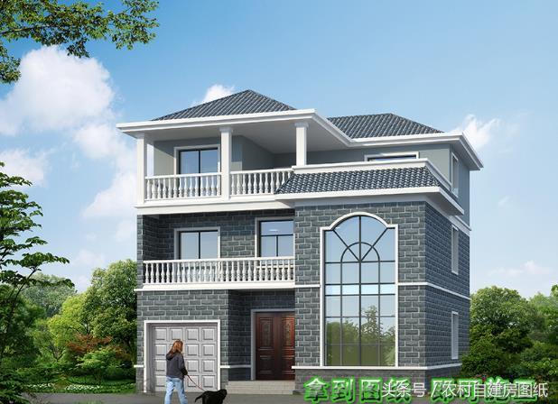 5款帶車庫的農(nóng)村別墅設(shè)計圖，有車的方便啦