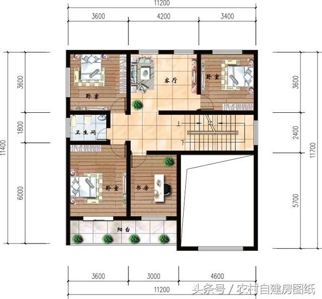 5款帶車庫的農(nóng)村別墅設(shè)計圖，有車的方便啦