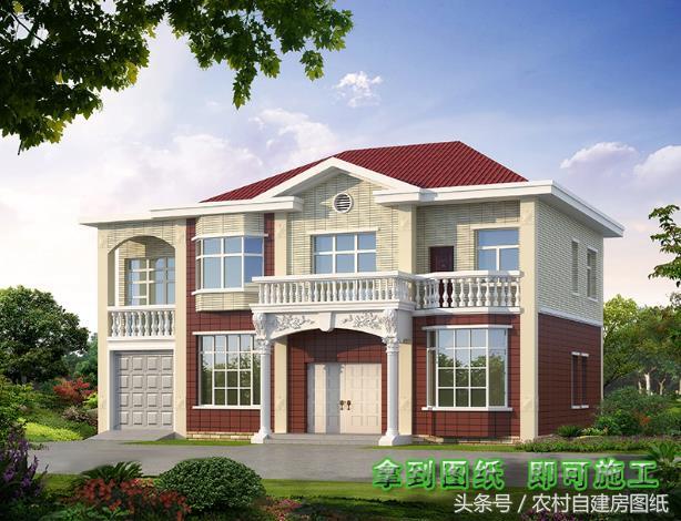 5款帶車庫的農(nóng)村別墅設(shè)計圖，有車的方便啦