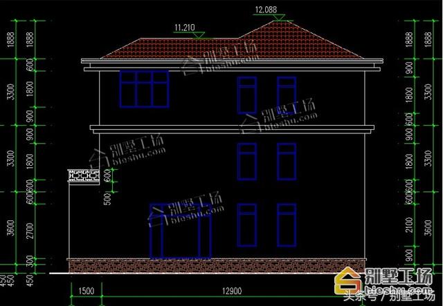 帶堂房復(fù)式客廳新中式農(nóng)村自建別墅設(shè)計(jì)圖