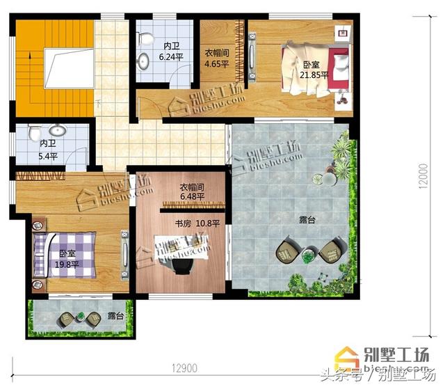帶堂房復(fù)式客廳新中式農(nóng)村自建別墅設(shè)計(jì)圖