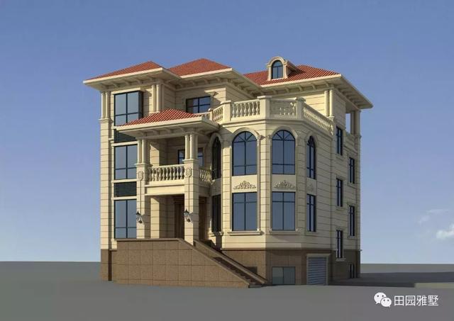 帶地下室三層自建房屋設(shè)計(jì)圖，建出來(lái)高大上