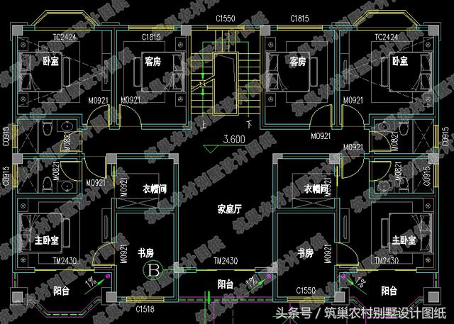 2024年全新農(nóng)村四間二層別墅設(shè)計(jì)圖，外觀美極了