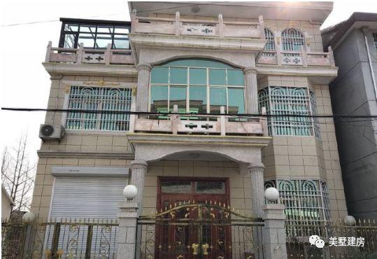 農(nóng)村實(shí)拍三層簡歐風(fēng)格自建樓，外觀棒棒噠