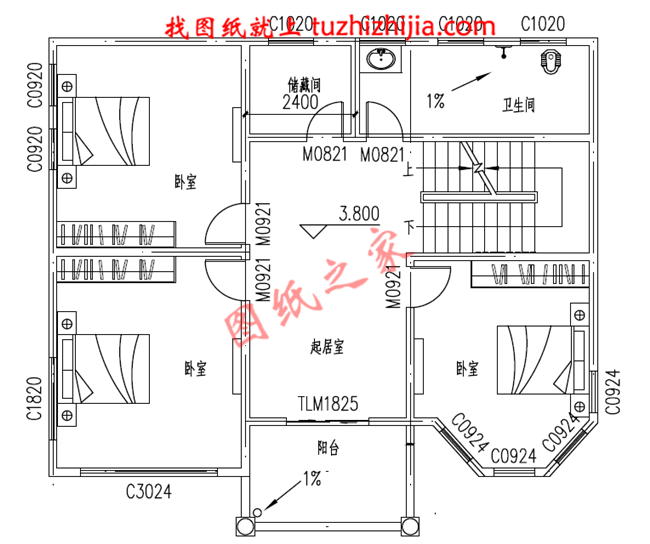 三層農(nóng)村自建別墅設(shè)計(jì)圖紙及效果圖，占地110平米，外觀精致又大氣