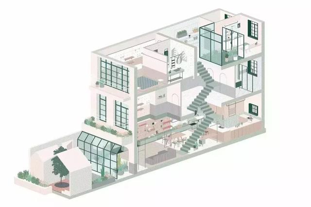 上海舊房改造實拍，搖身一變成清新別墅
