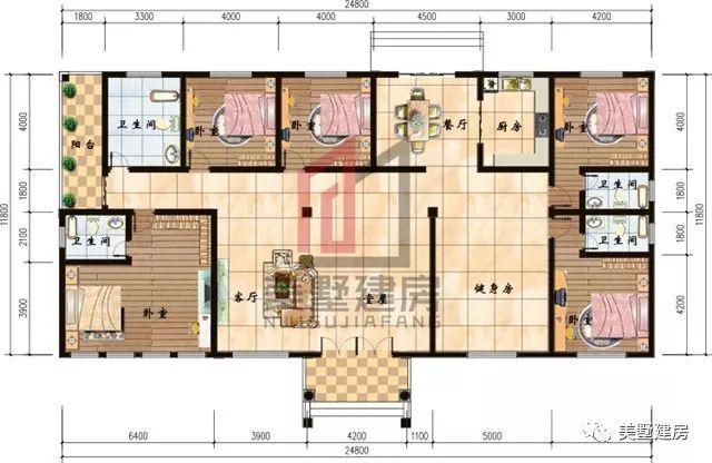 2款一層新農(nóng)村住宅設(shè)計圖，原來一層也可以這樣美