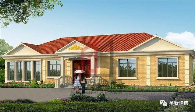 2款一層新農(nóng)村住宅設(shè)計圖，原來一層也可以這樣美